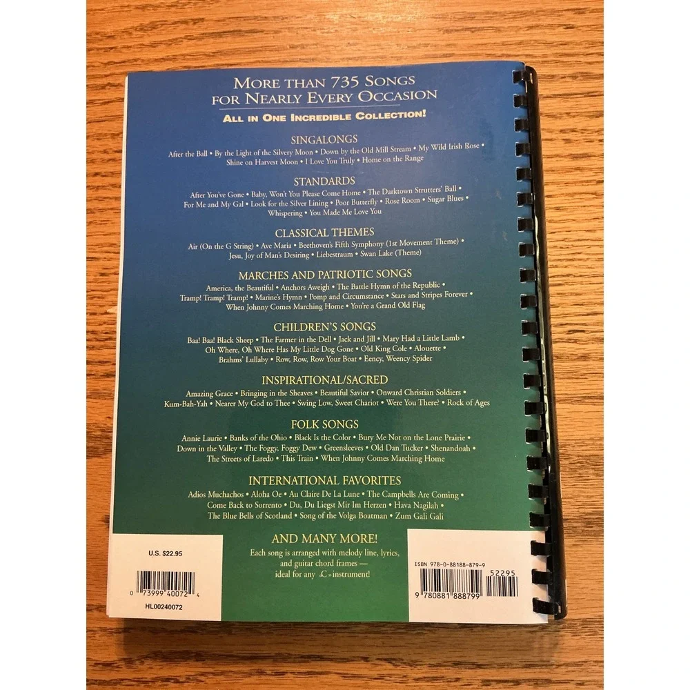 Hal Leonard Fake Book of the World's Favorite Songs 4th Edition 735+ Songs C